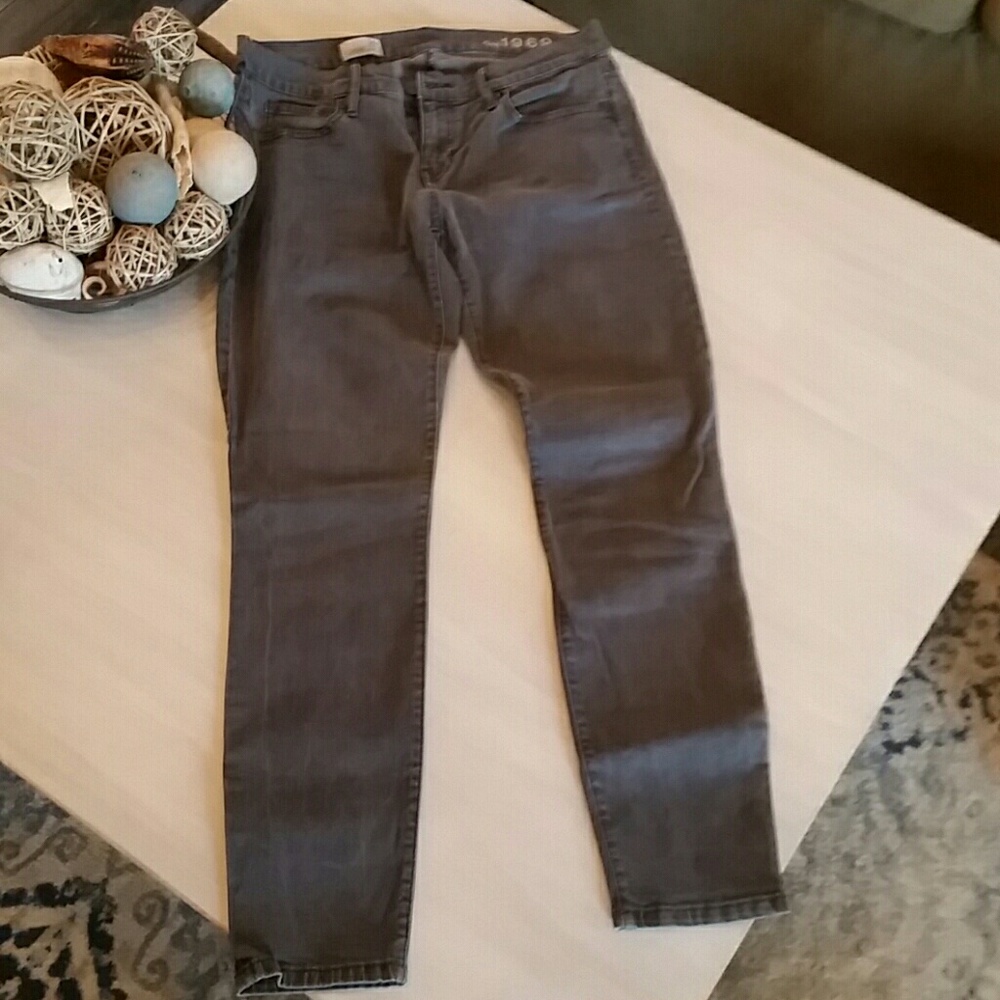 Gap 1969 legging gray jeans 28r